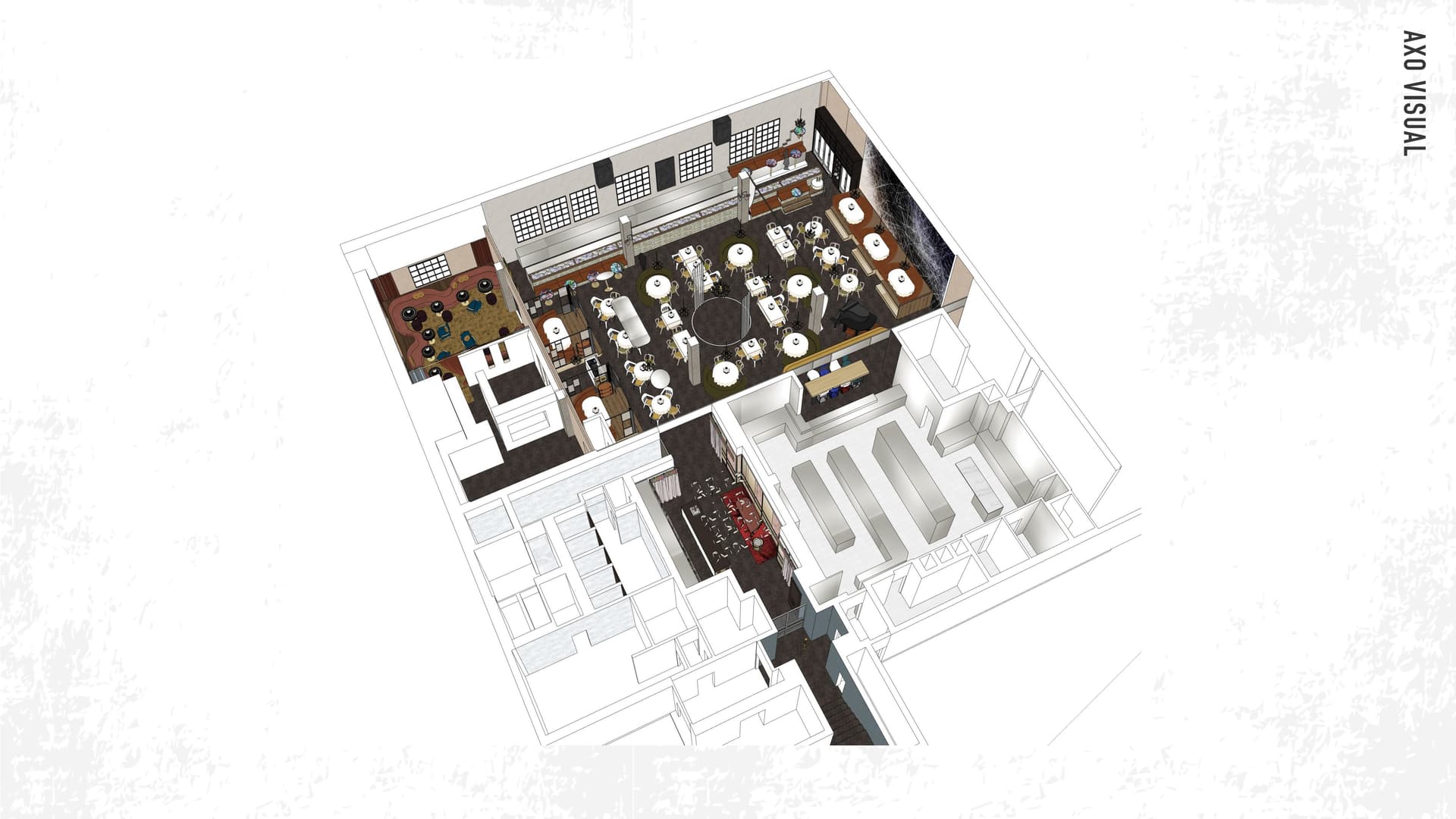 Dining Club · Stage · Kitchen